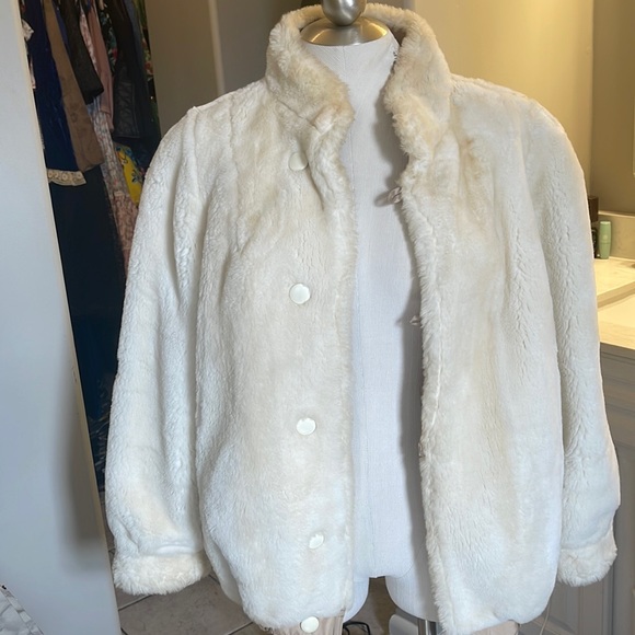 Vintage Reversible Faux Fur Coat - Picture 2 of 6